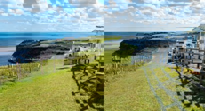 A caravan park by the coast