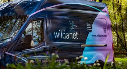 wildanet van in woodland